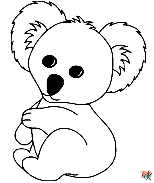 Koala kleurplaat45
