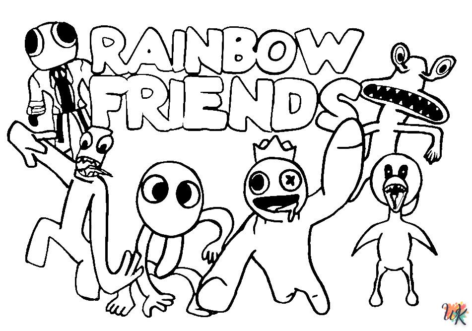Rainbow Friends Kleurplaten19