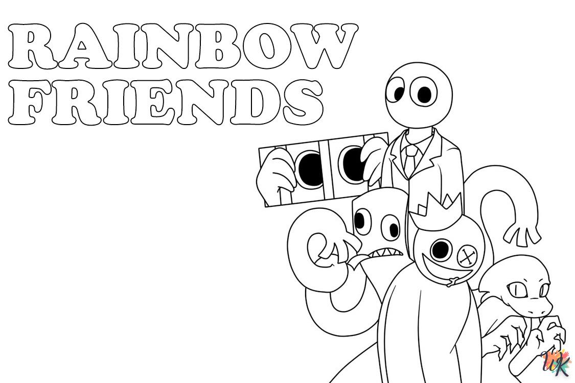 Rainbow Friends Kleurplaten33