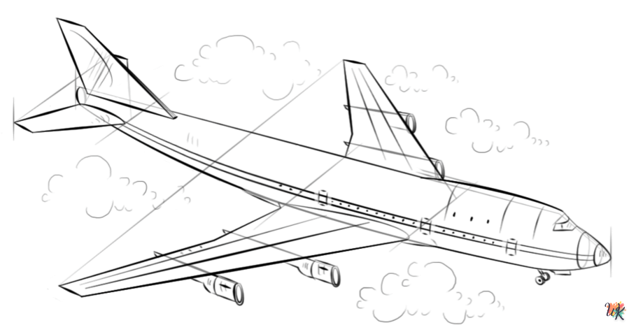 Vliegtuig tekenen8