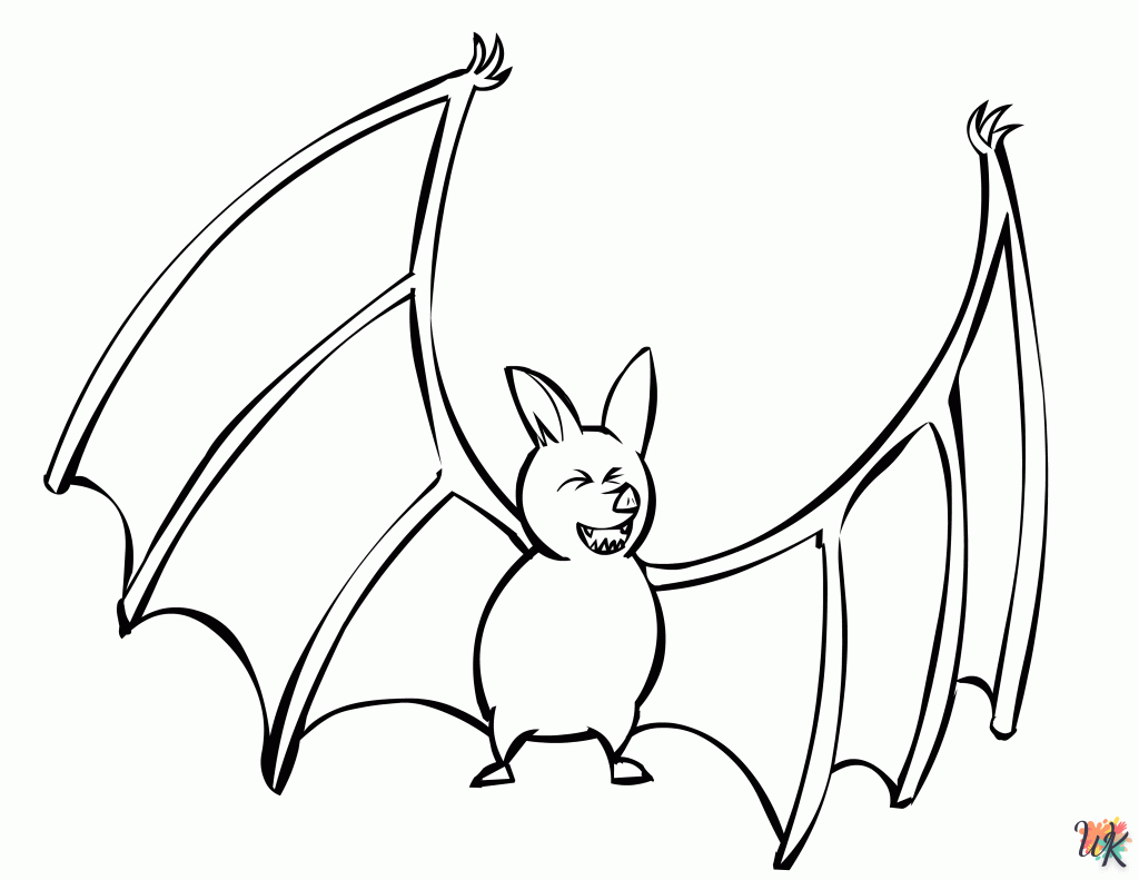 Bats kleurplaten2