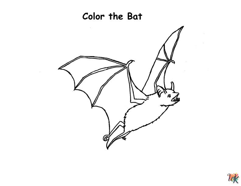 Bats kleurplaten30