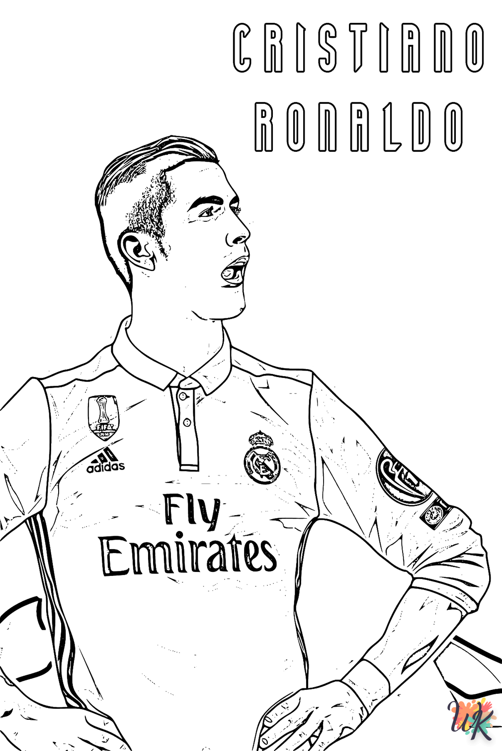 Cristiano Ronaldo Kleurplaten21