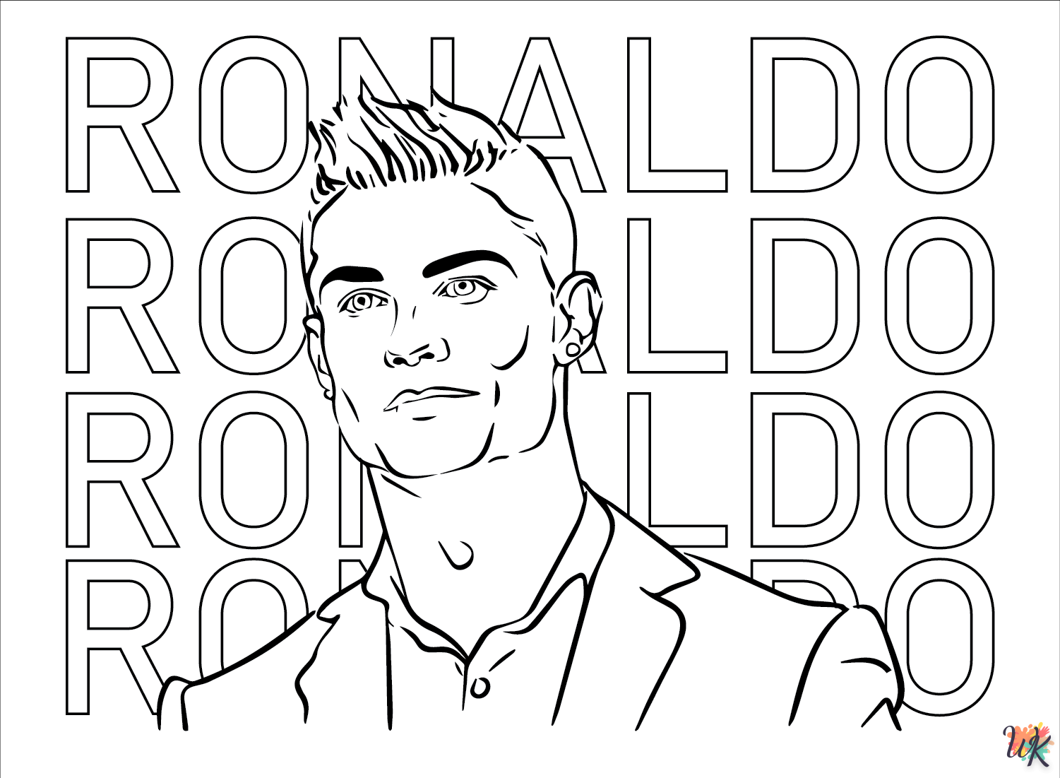 Cristiano Ronaldo Kleurplaten22