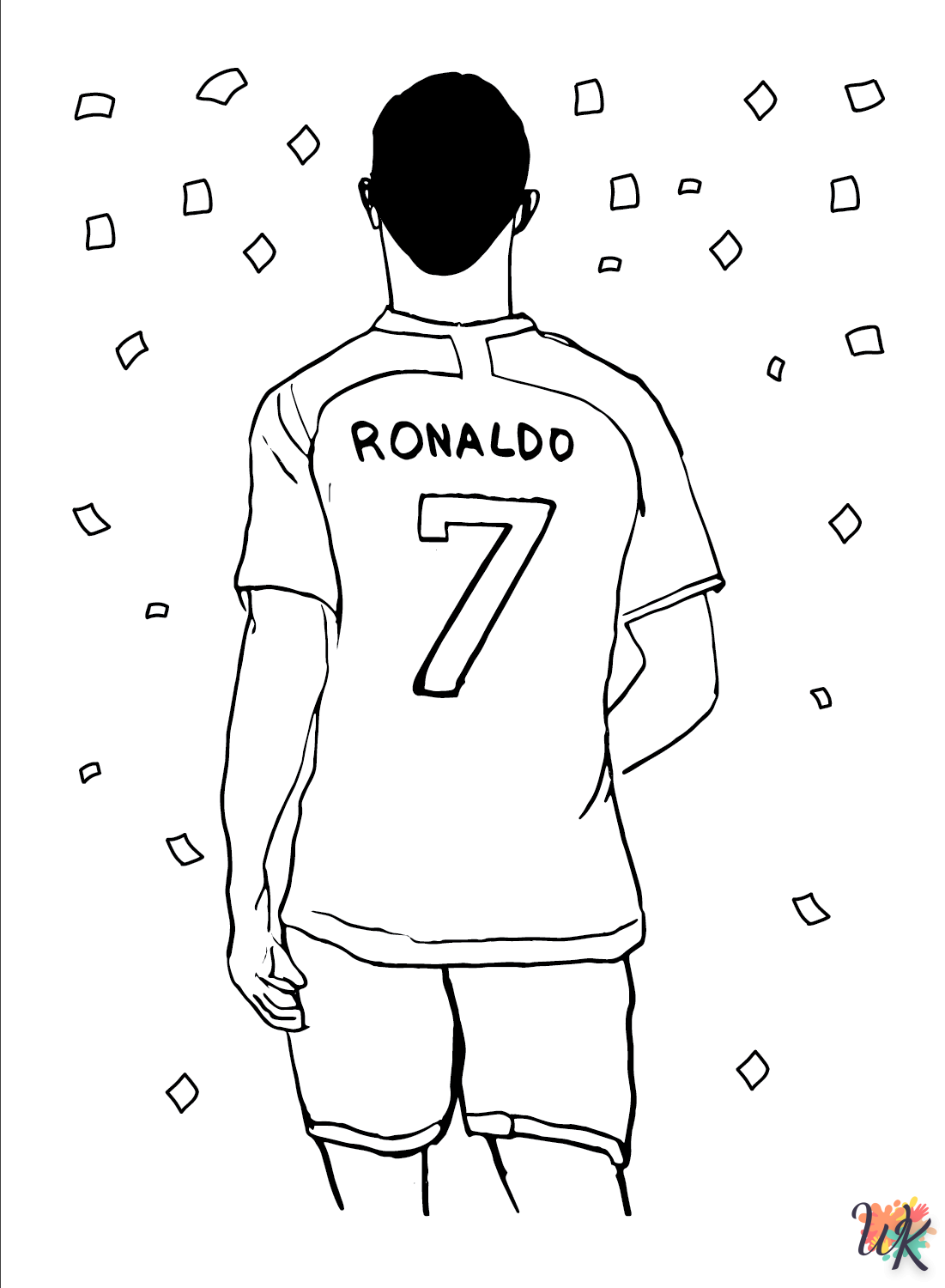 Cristiano Ronaldo Kleurplaten6
