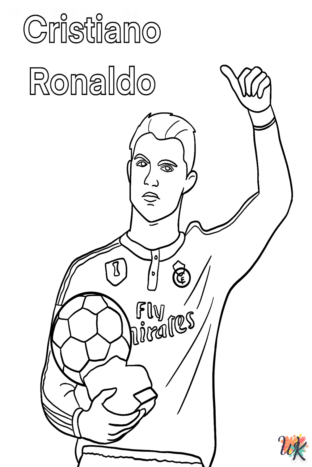 Cristiano Ronaldo Kleurplaten7