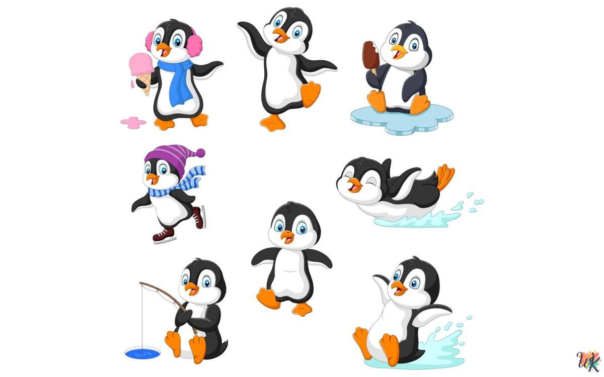 Pinguins kleurplaten