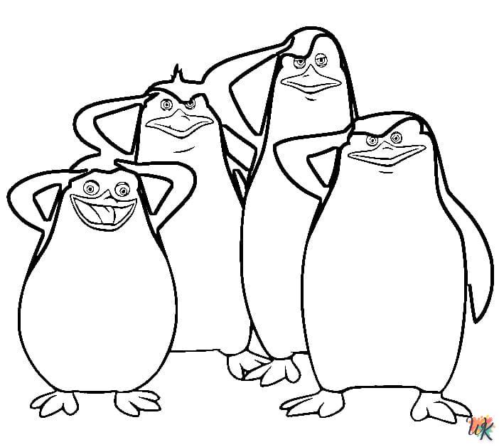 Pinguins kleurplaten1