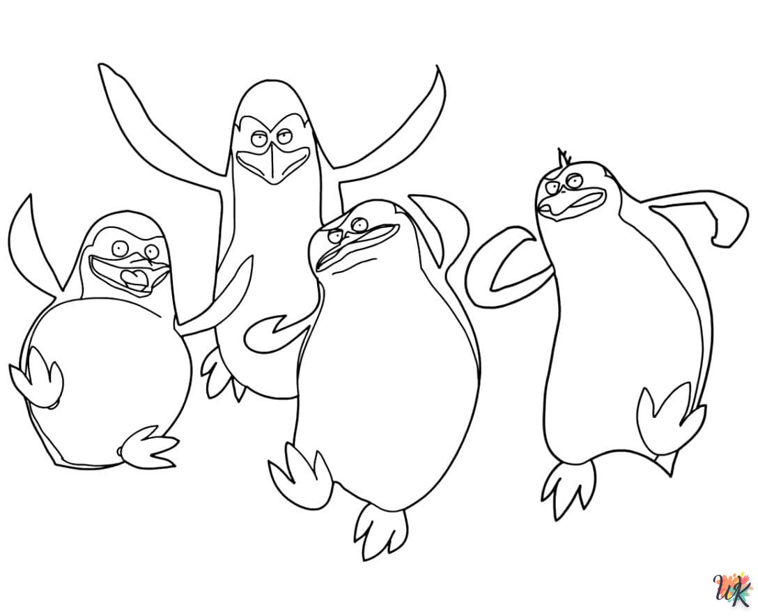 Pinguins kleurplaten17