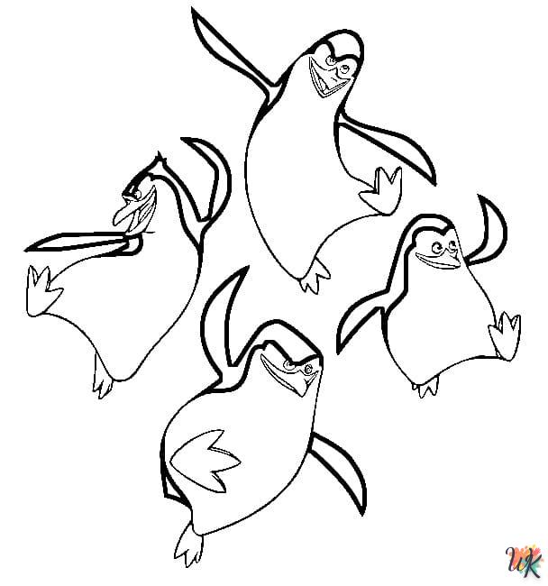 Pinguins kleurplaten2