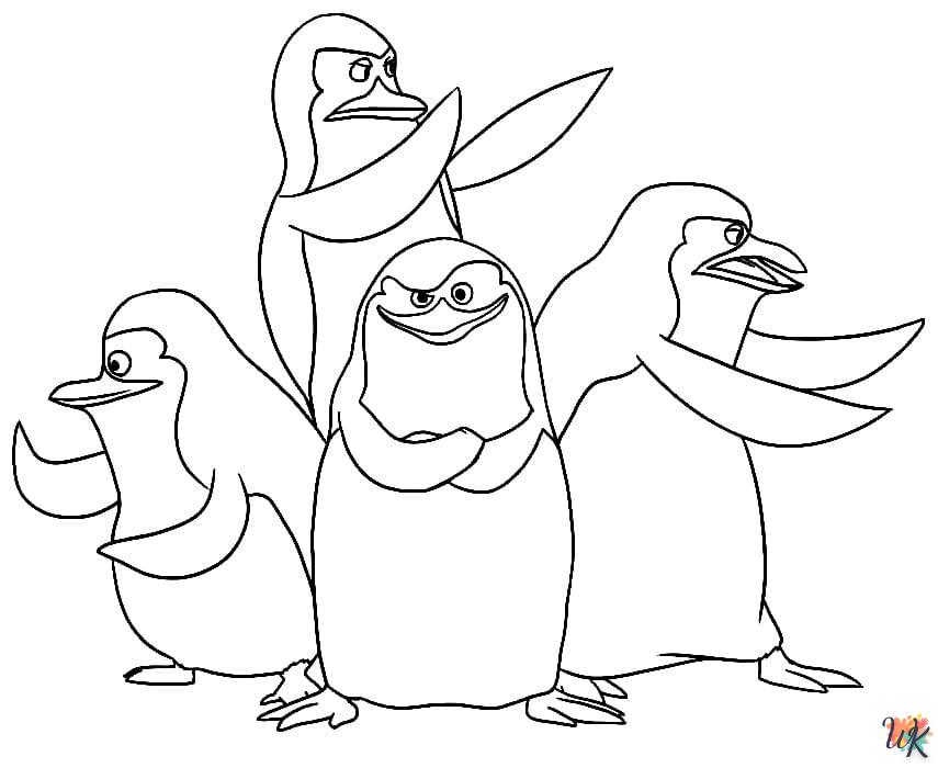 Pinguins kleurplaten3