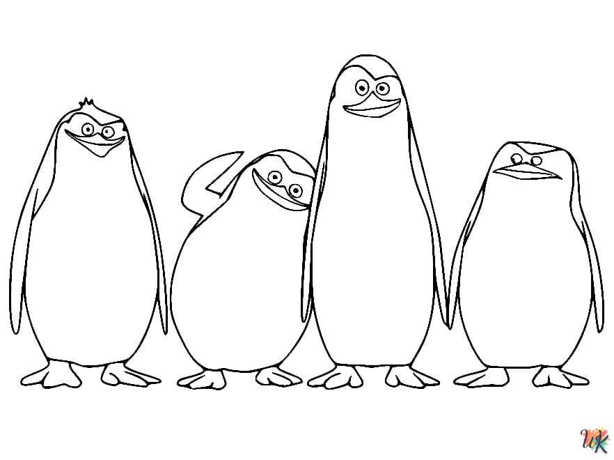 Pinguins kleurplaten4