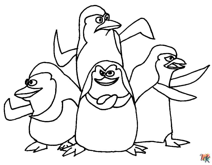 Pinguins kleurplaten7