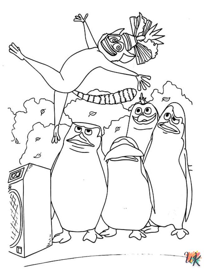 Pinguins kleurplaten8