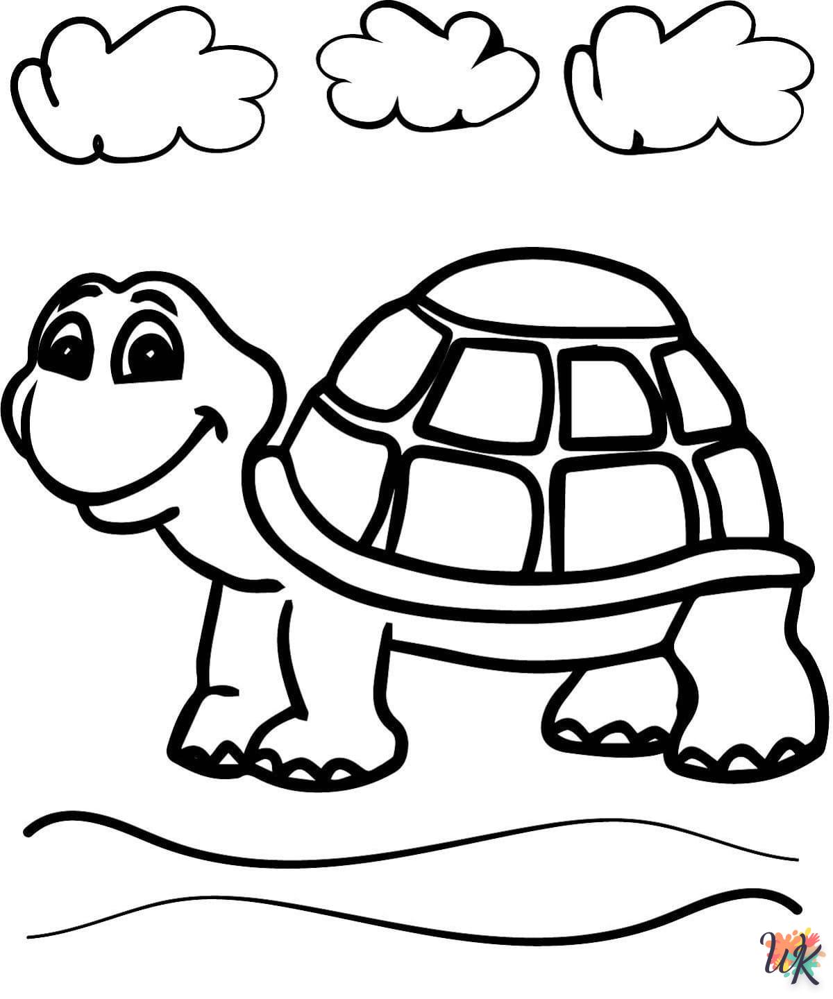Schildpadden kleurplaten10