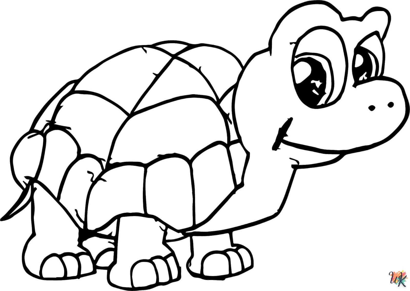 Schildpadden kleurplaten12