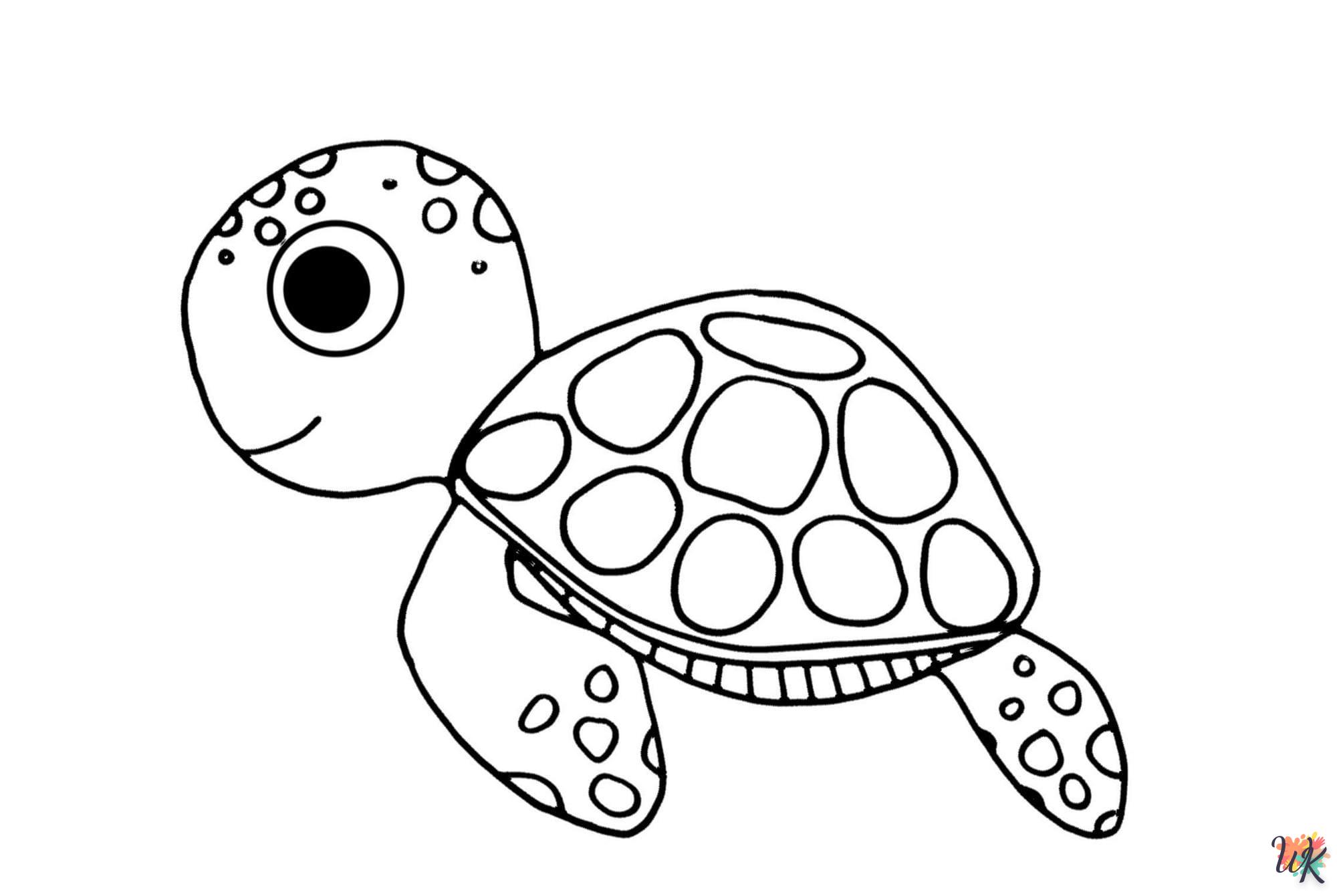 Schildpadden kleurplaten3
