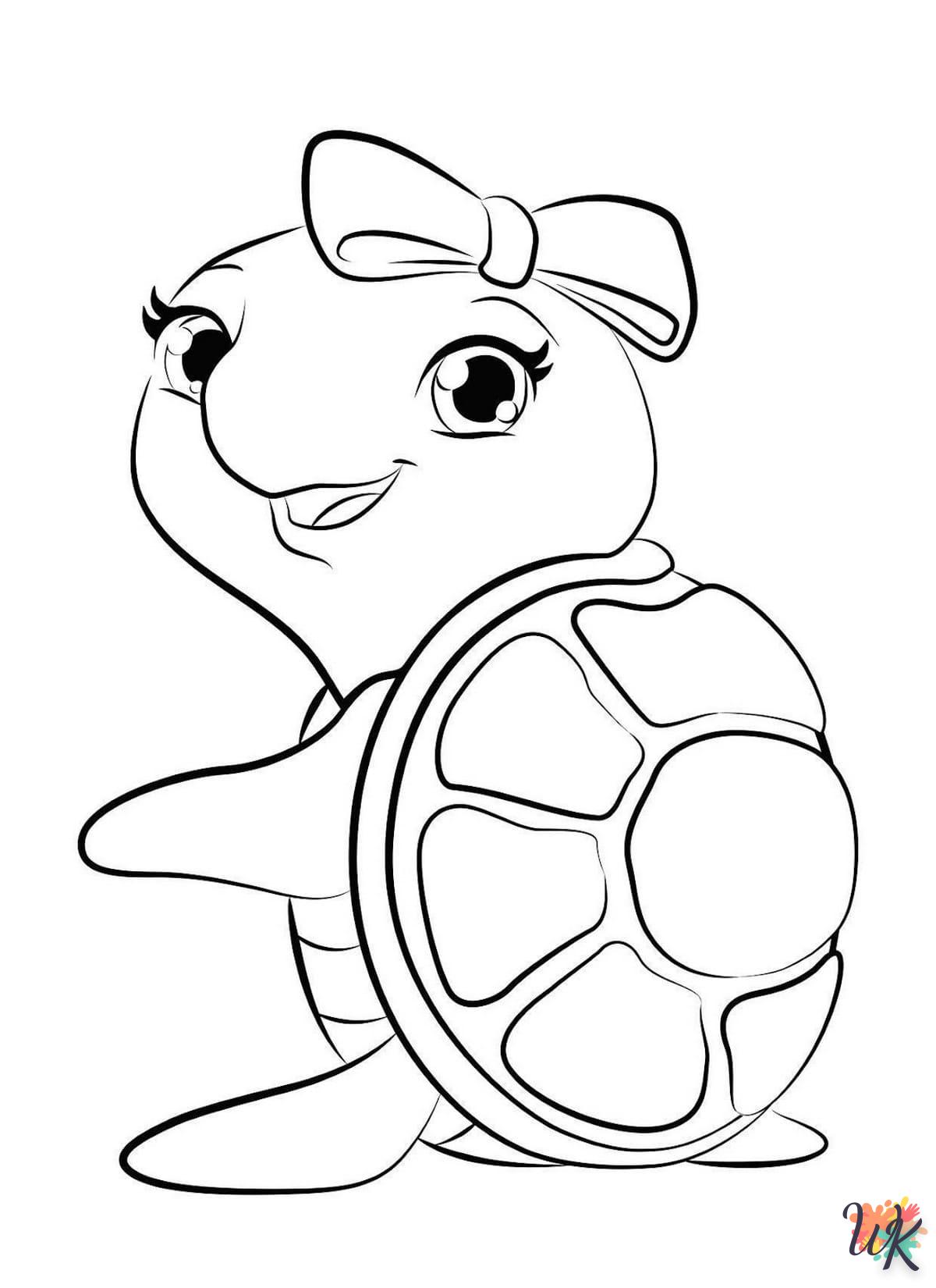 Schildpadden kleurplaten9