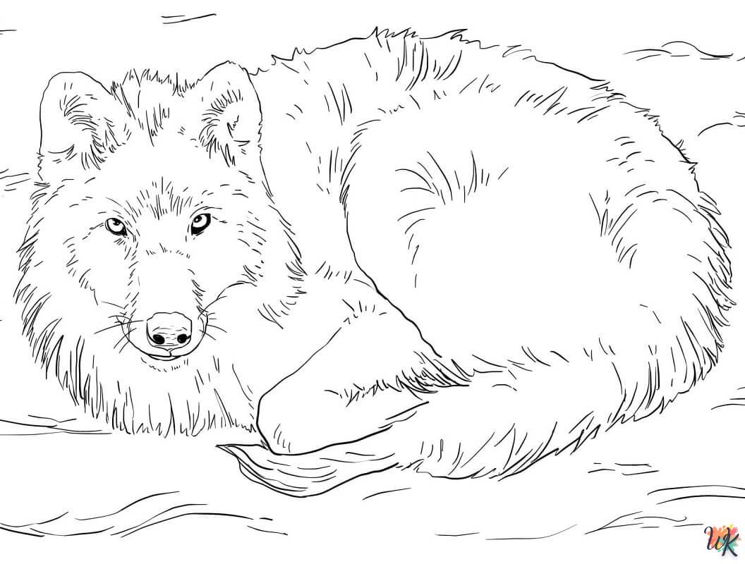 Wolf kleurplaten17