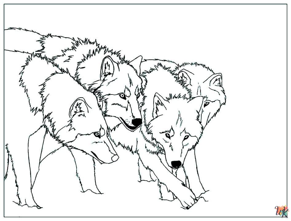 Wolf kleurplaten33