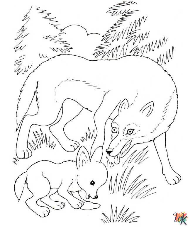 Wolf kleurplaten46