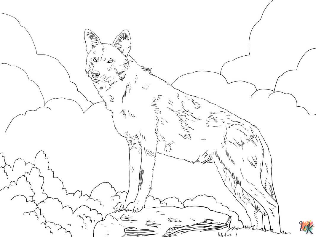 Wolf kleurplaten48