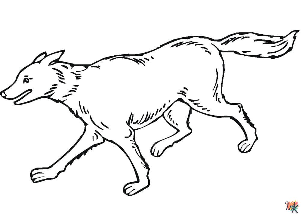 Wolf kleurplaten49