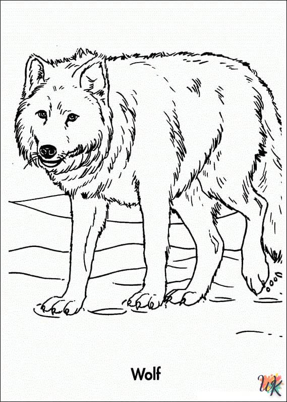 Wolf kleurplaten50