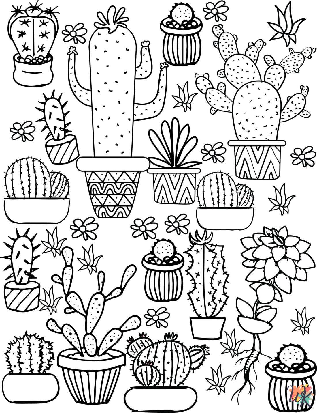 cactus kleurplaat27