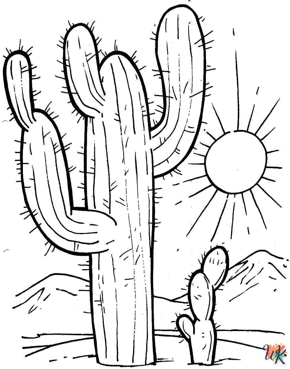 cactus kleurplaat28