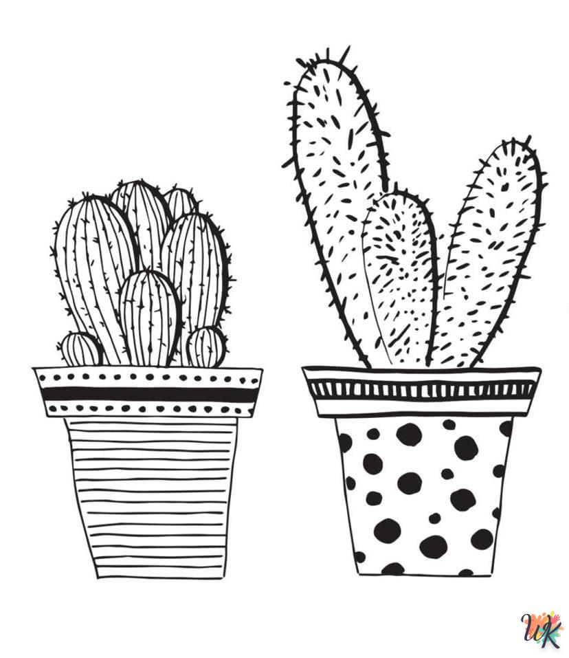 cactus kleurplaat33