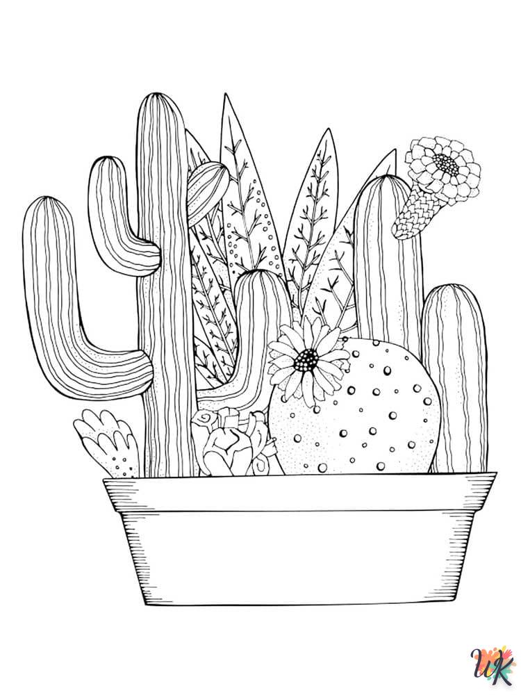 cactus kleurplaat35