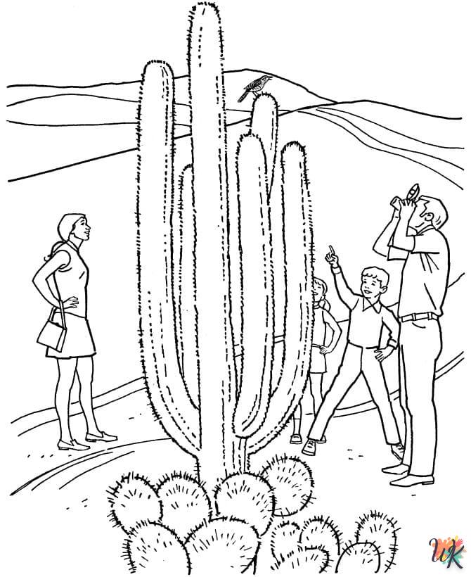 cactus kleurplaat45