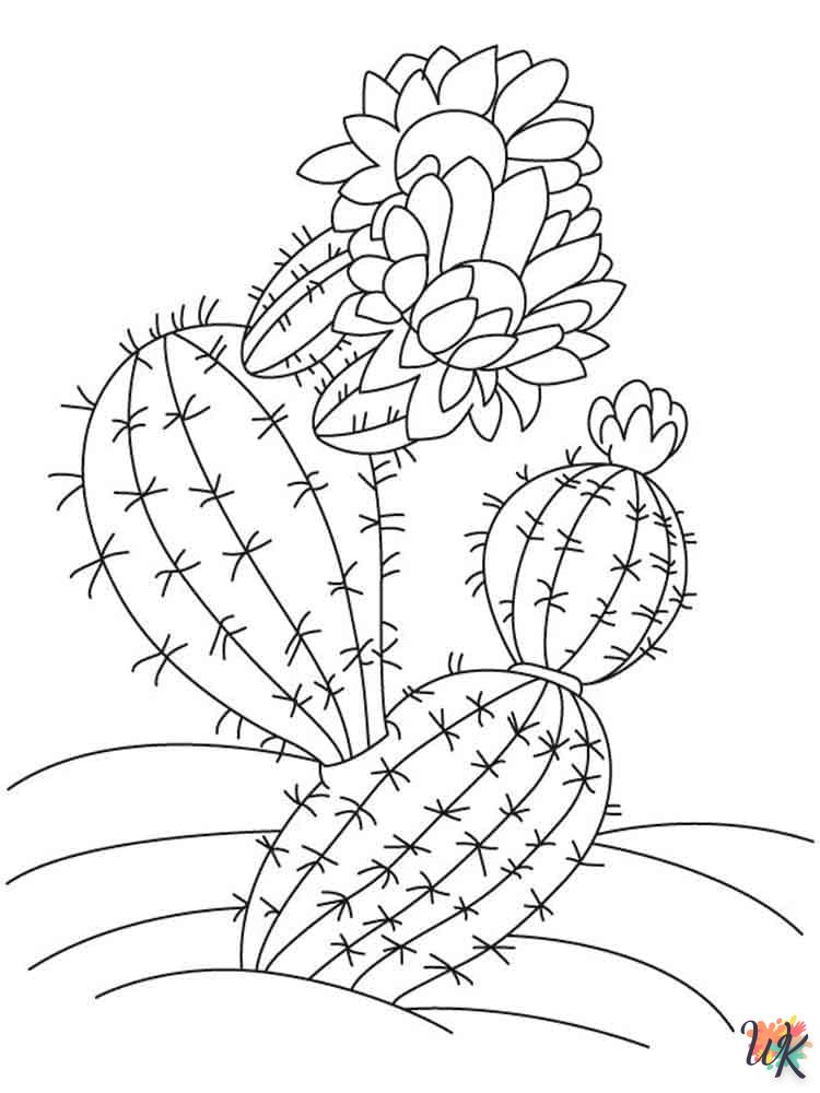 cactus kleurplaat50