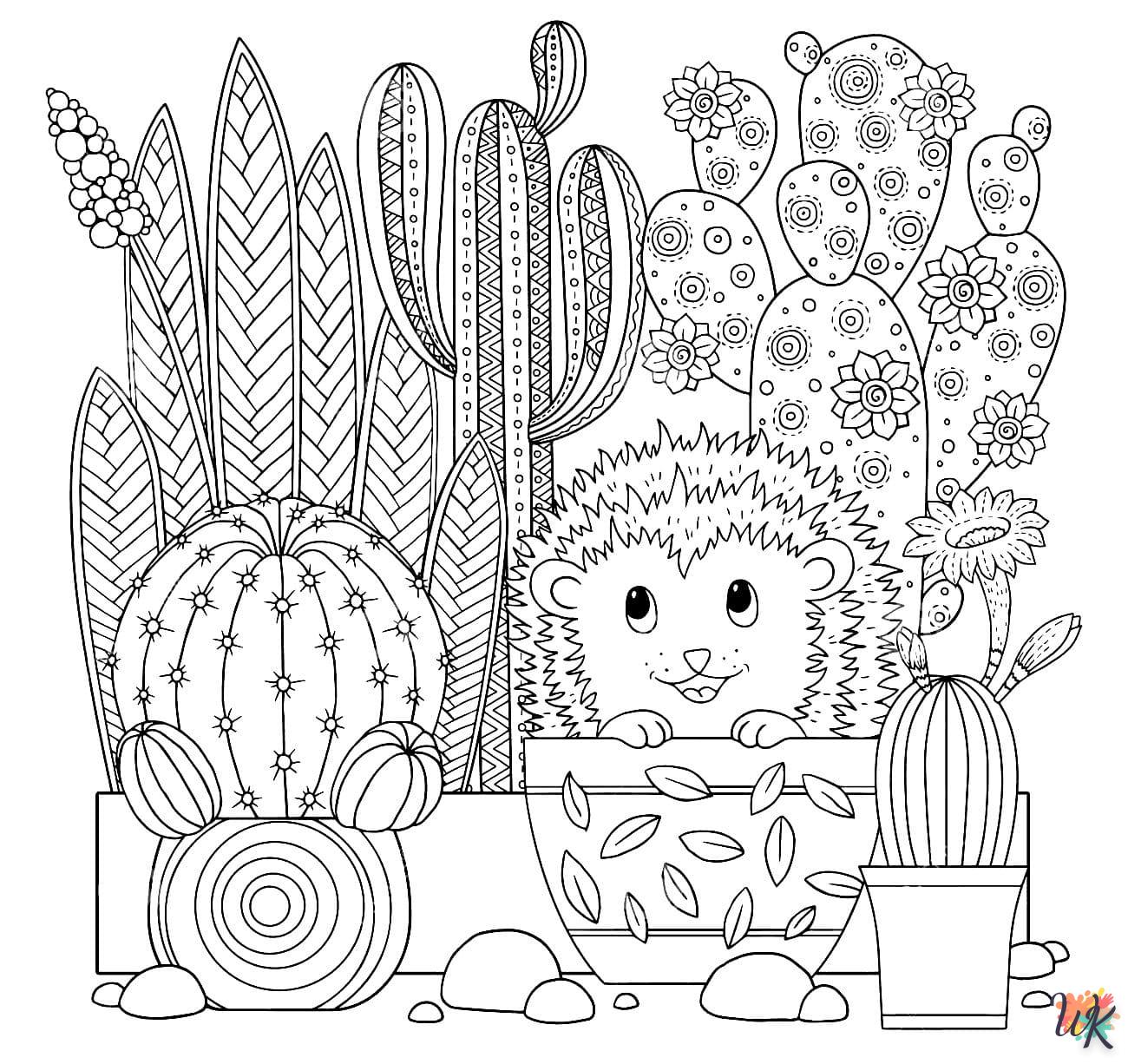 cactus kleurplaat7