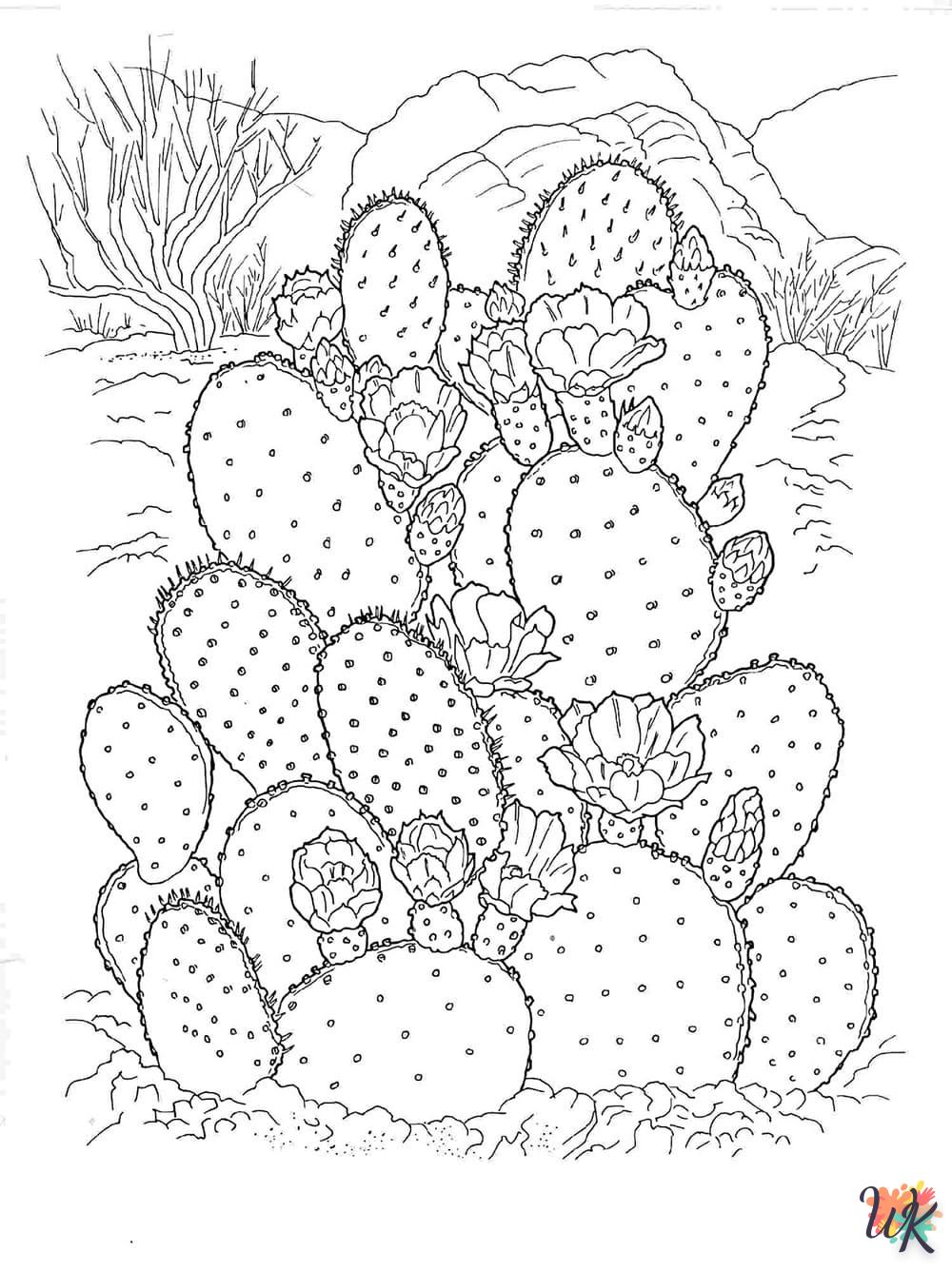 cactus kleurplaat8