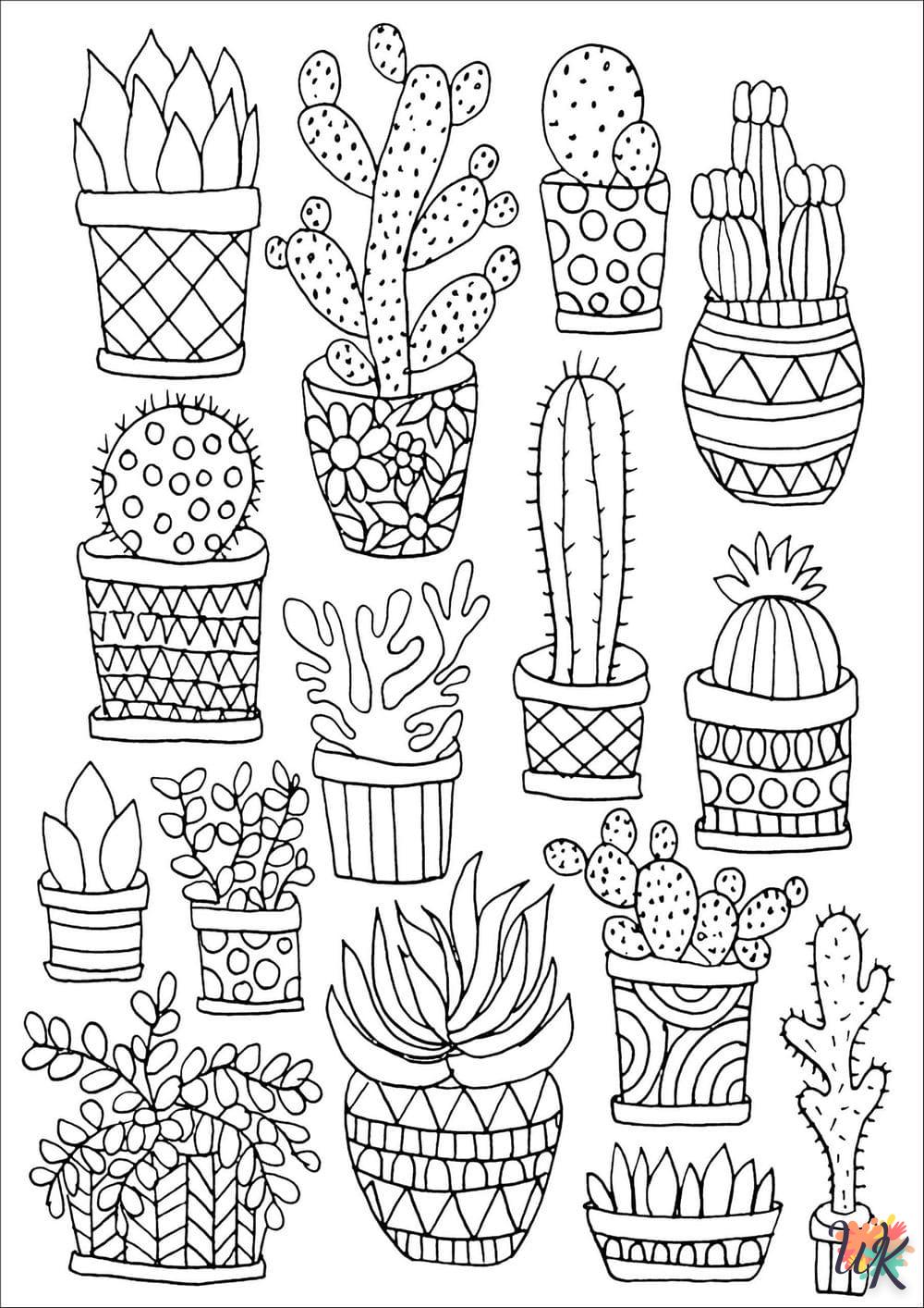 cactus kleurplaat9