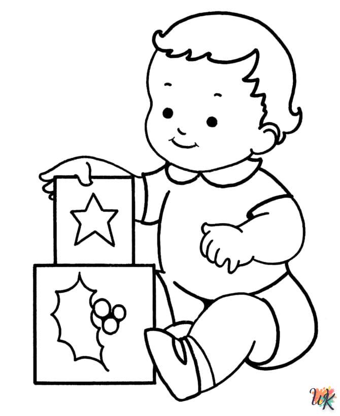 kleurplaat baby geboren57