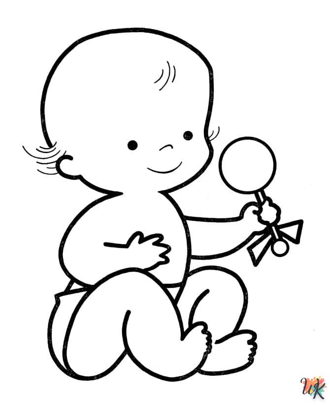 kleurplaat baby geboren61