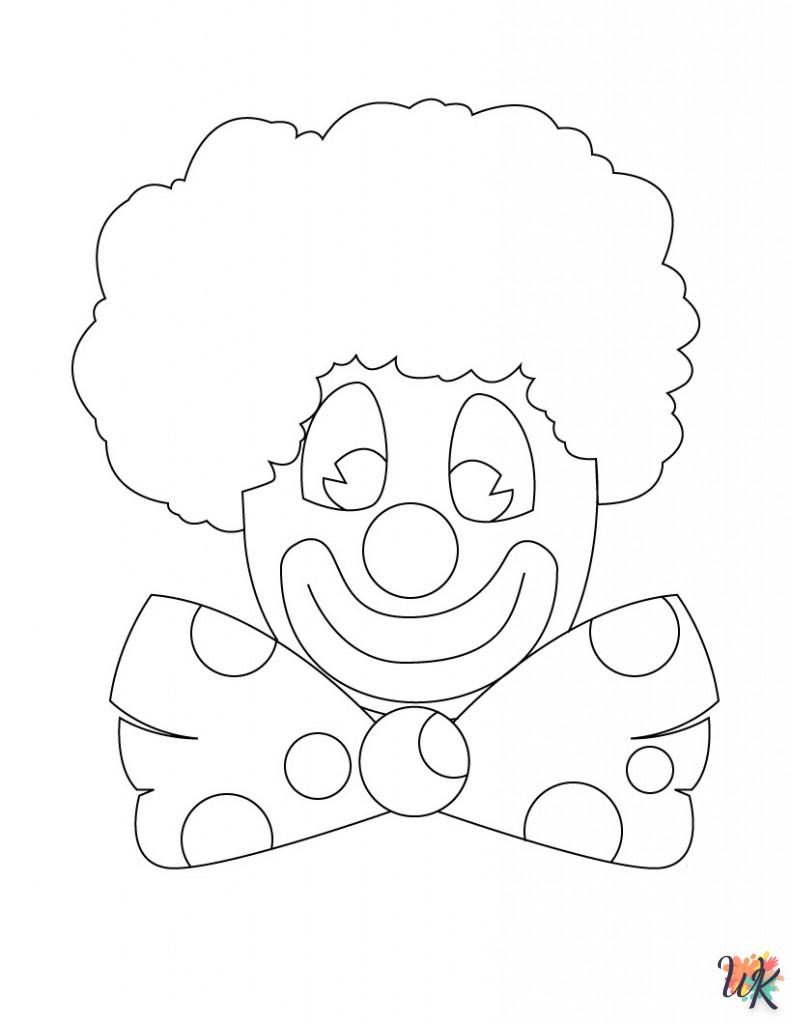 Clown kleurplaten11