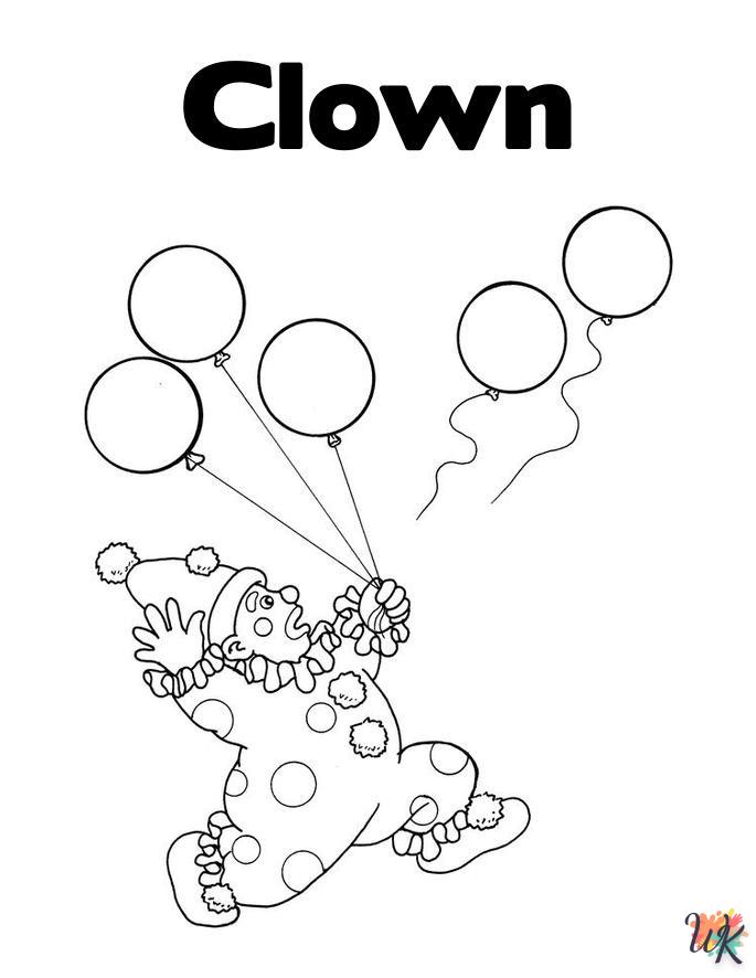 Clown kleurplaten24
