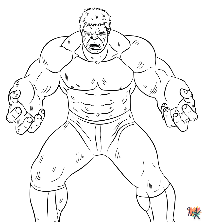 Hulk kleurplaat11