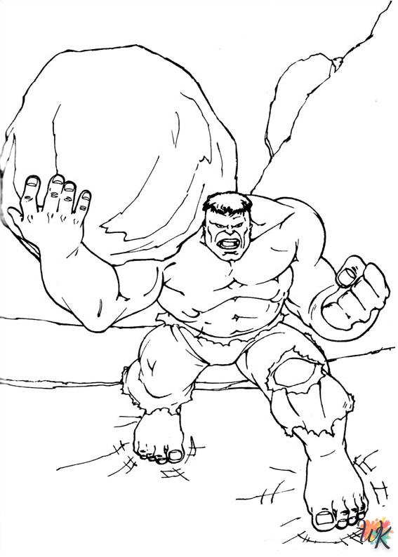 Hulk kleurplaat3