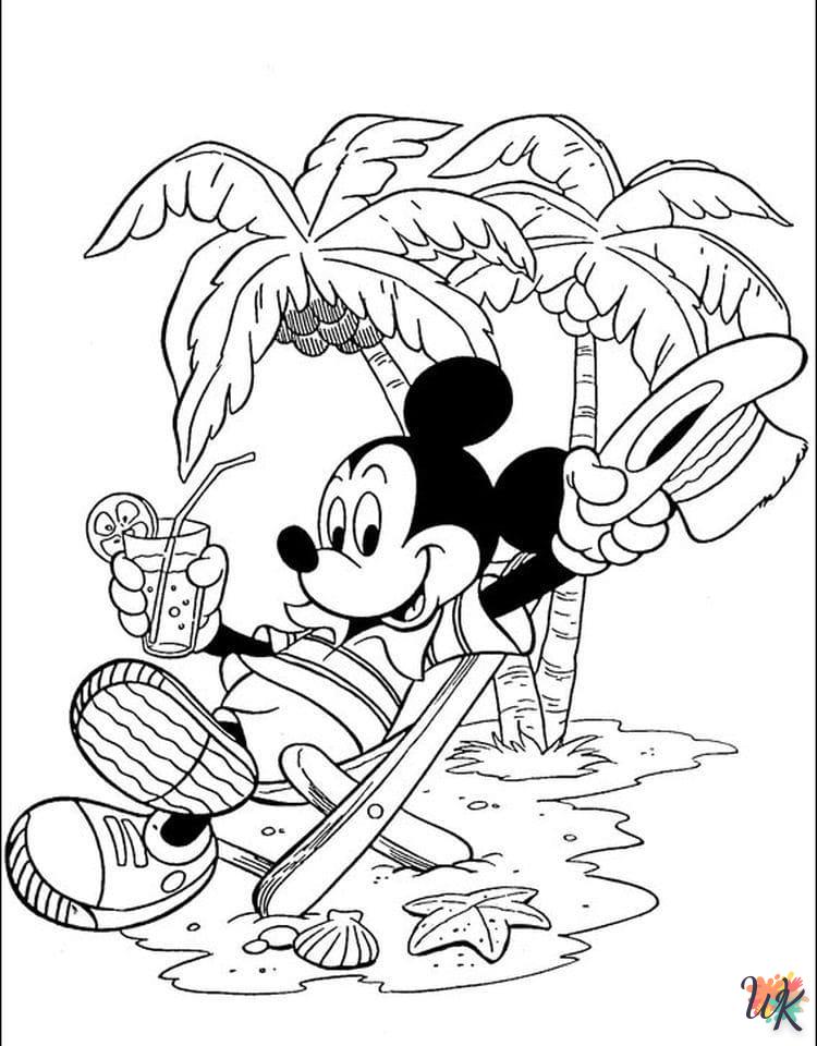 Kleurplaat Mickey Mouse11