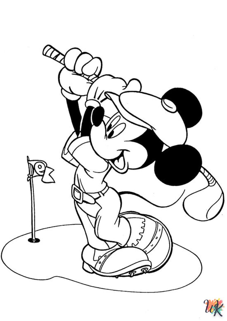 Kleurplaat Mickey Mouse14
