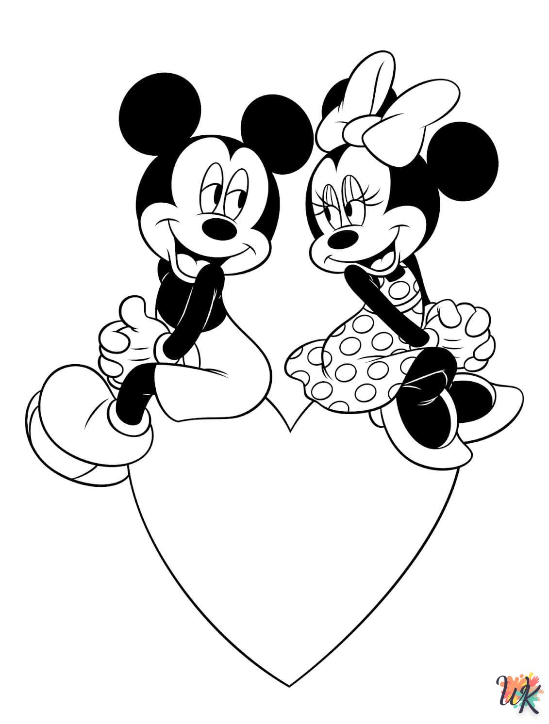 Kleurplaat Mickey Mouse15