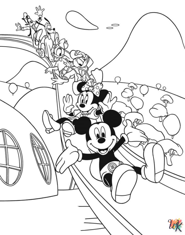 Kleurplaat Mickey Mouse20