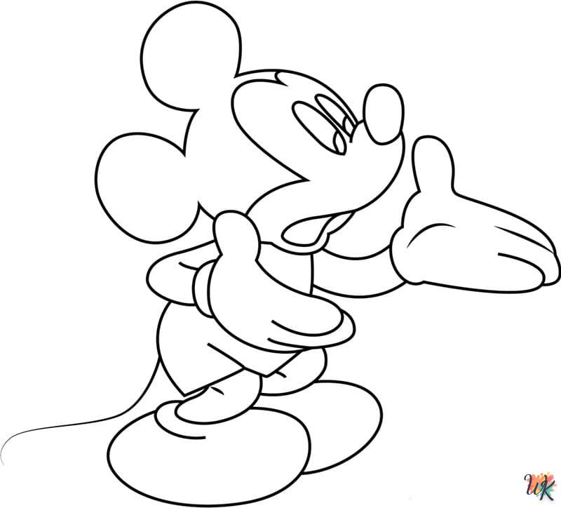 Kleurplaat Mickey Mouse23