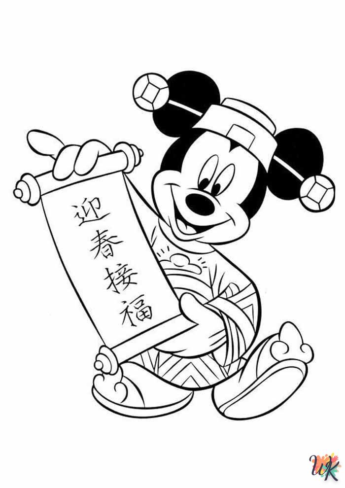 Kleurplaat Mickey Mouse24
