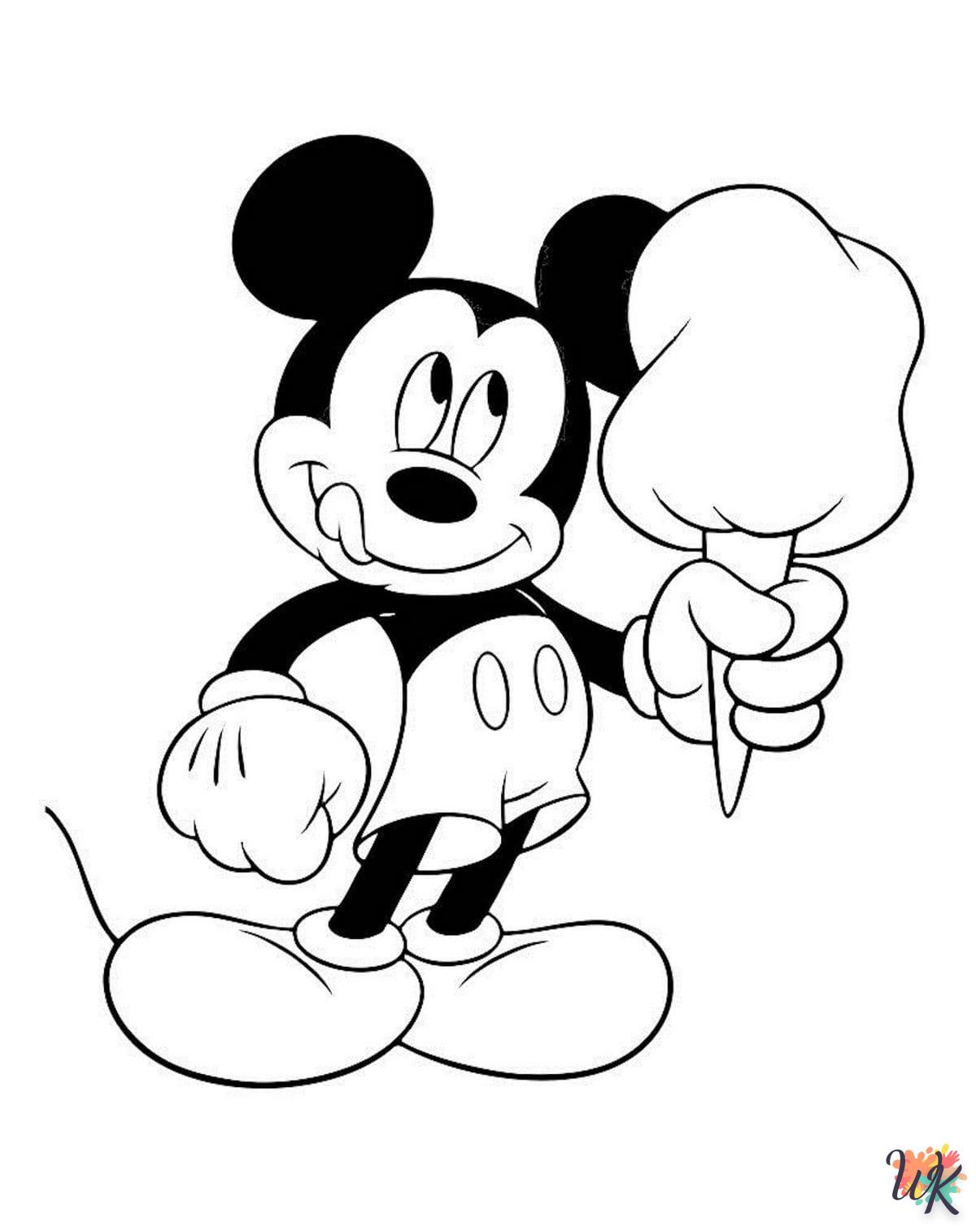Kleurplaat Mickey Mouse25